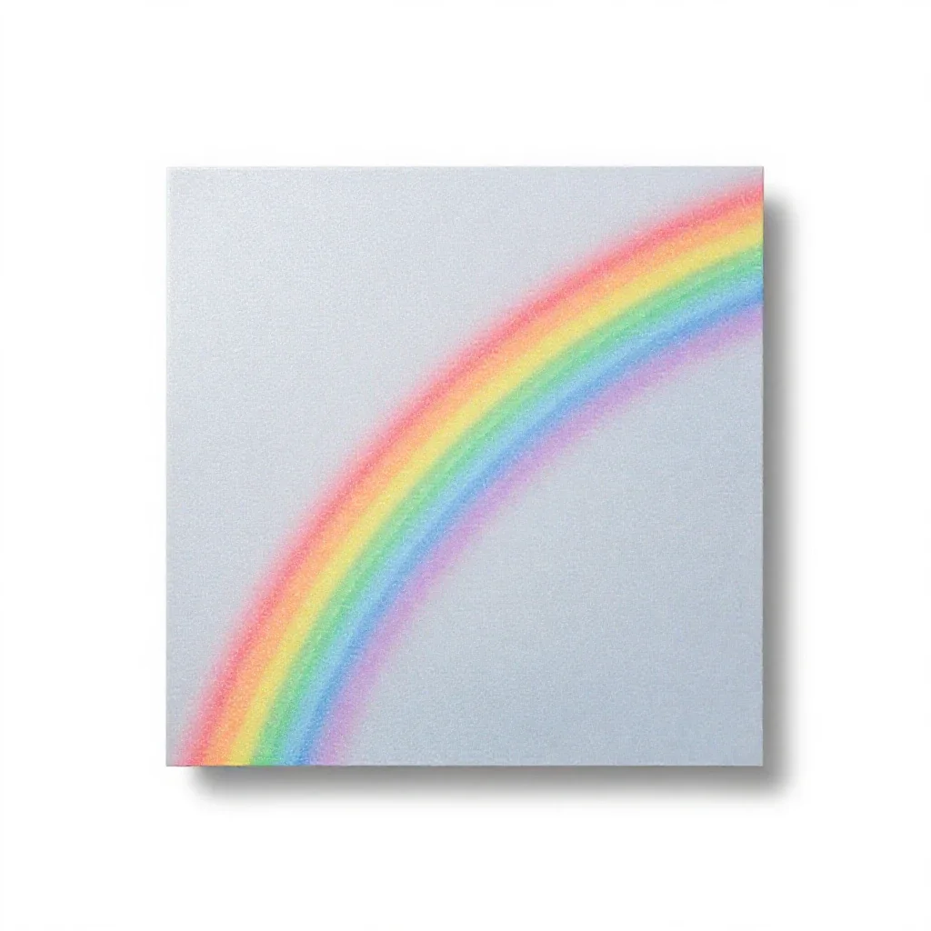 Rainbow shower isolated on a white background