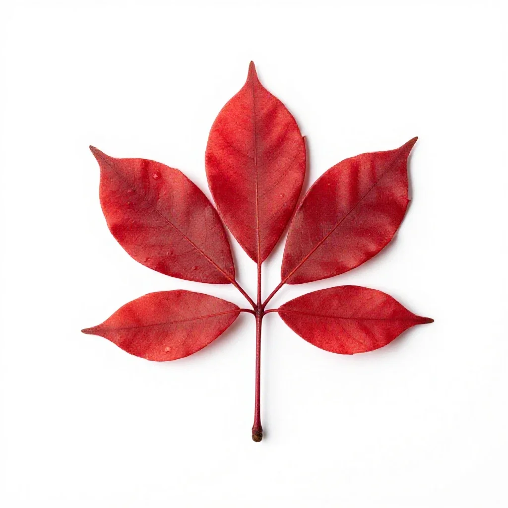 Red beech isolated on a white background