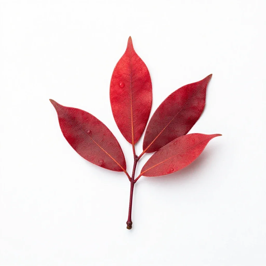 Red gum isolated on a white background