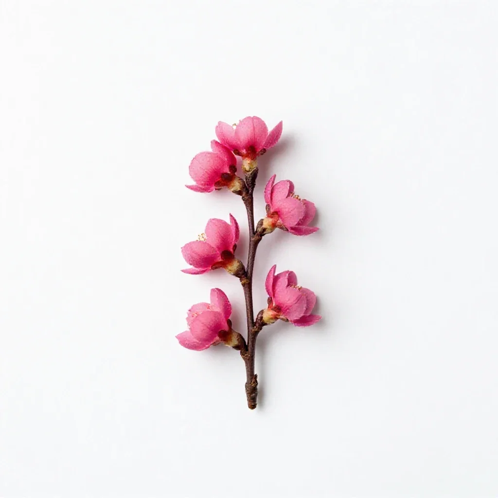 Redbud isolated on a white background
