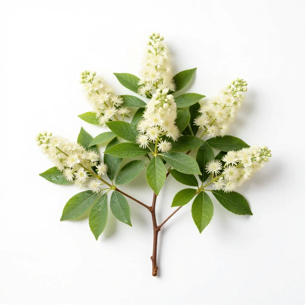 Scrub beefwood isolated on a white background