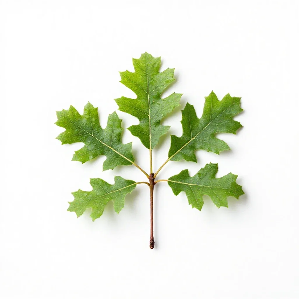 Scrub oak isolated on a white background
