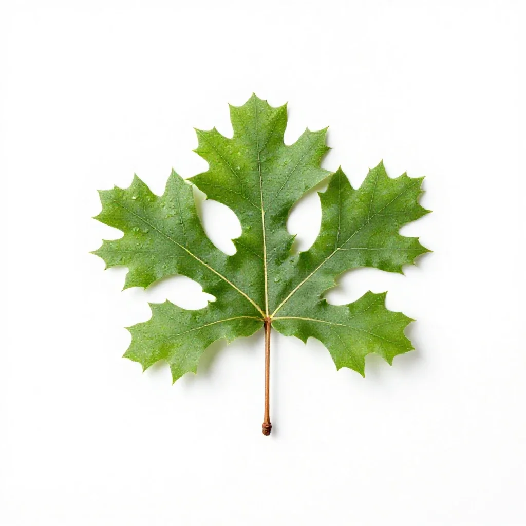 Shingle oak isolated on a white background