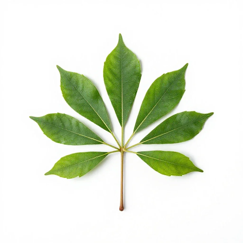 Silk tree isolated on a white background