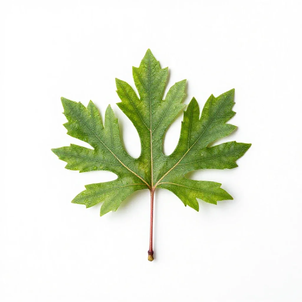 Speckled alder isolated on a white background