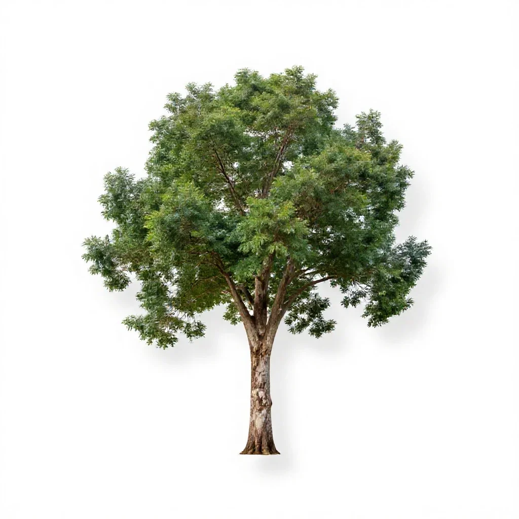 Spotted gum isolated on a white background