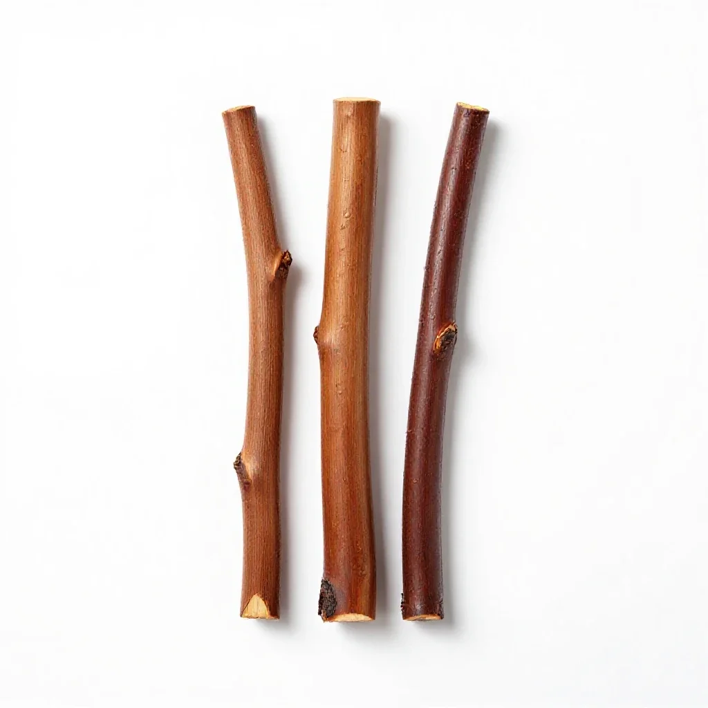 Stringybark isolated on a white background