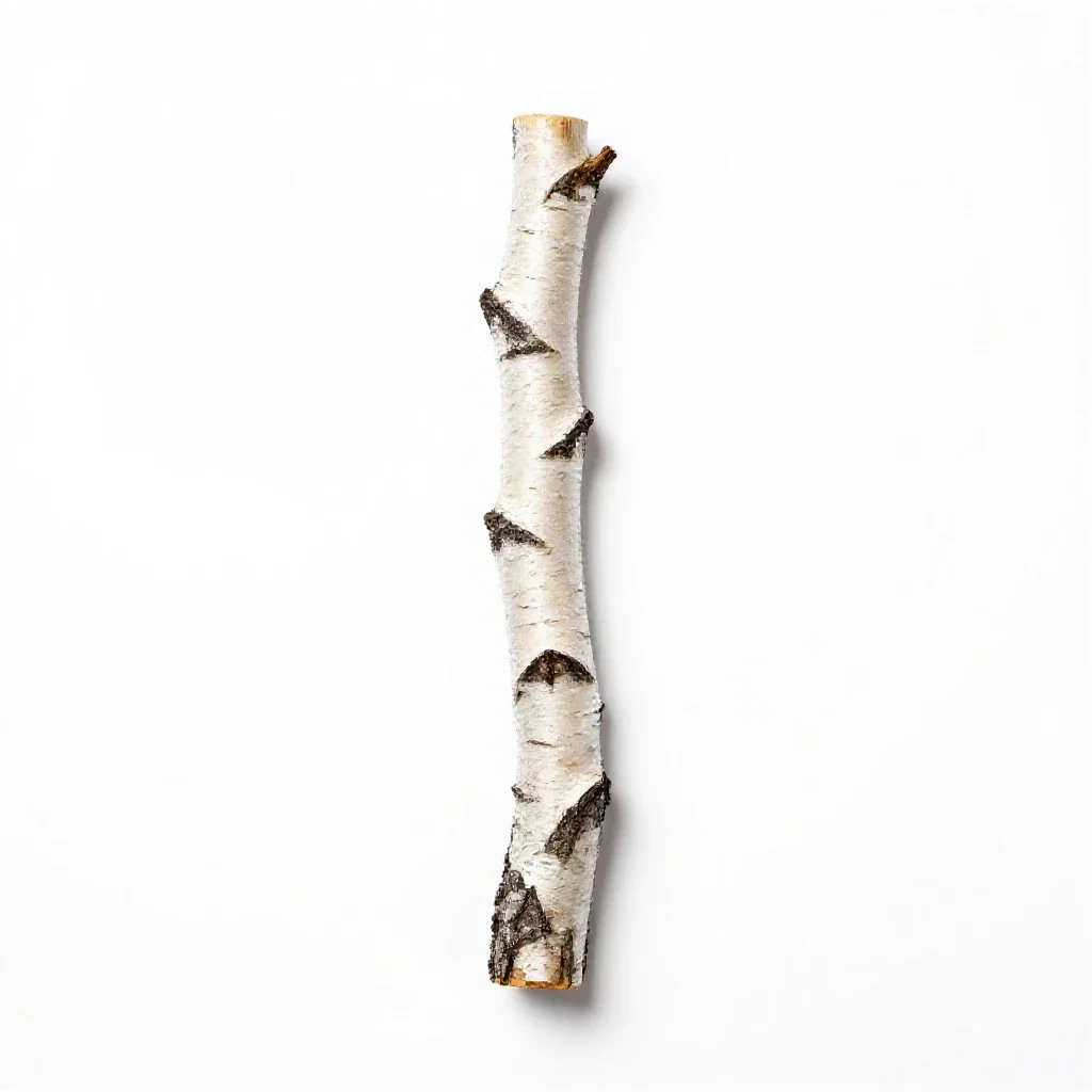 Swamp birch isolated on a white background
