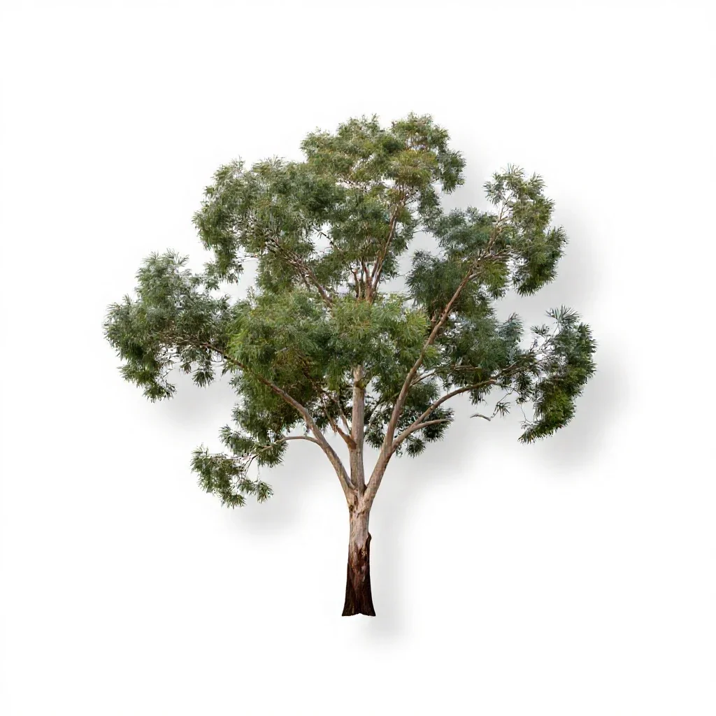 Swamp gum isolated on a white background
