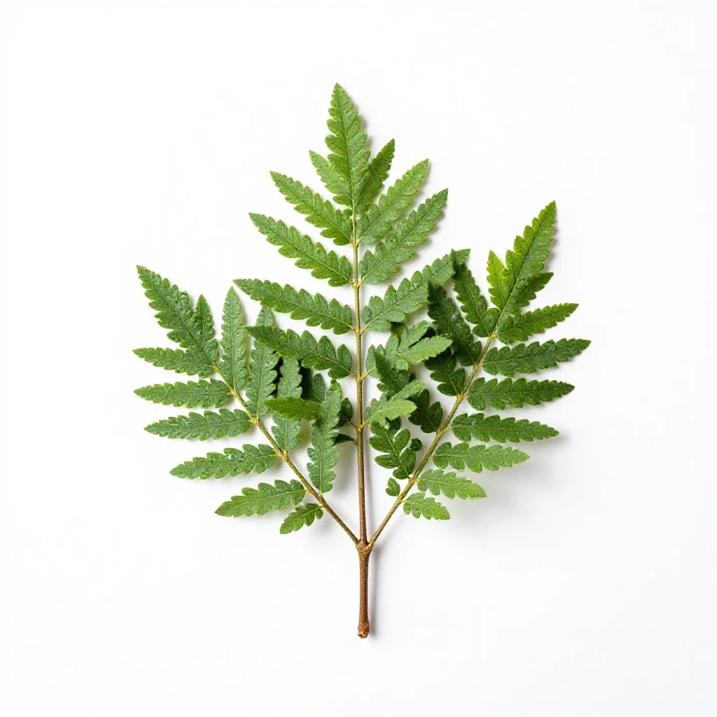 Toothbrush tree isolated on a white background