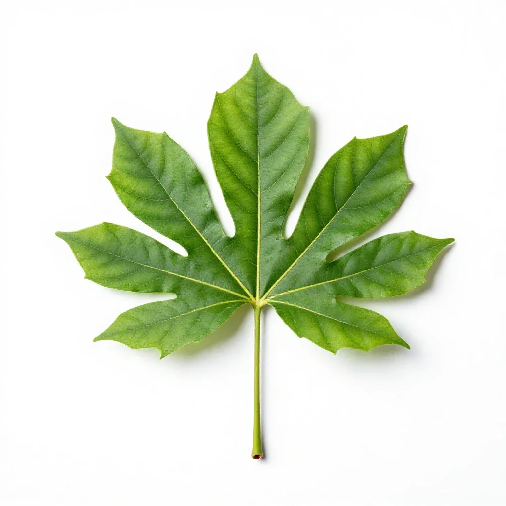Trumpetwood isolated on a white background