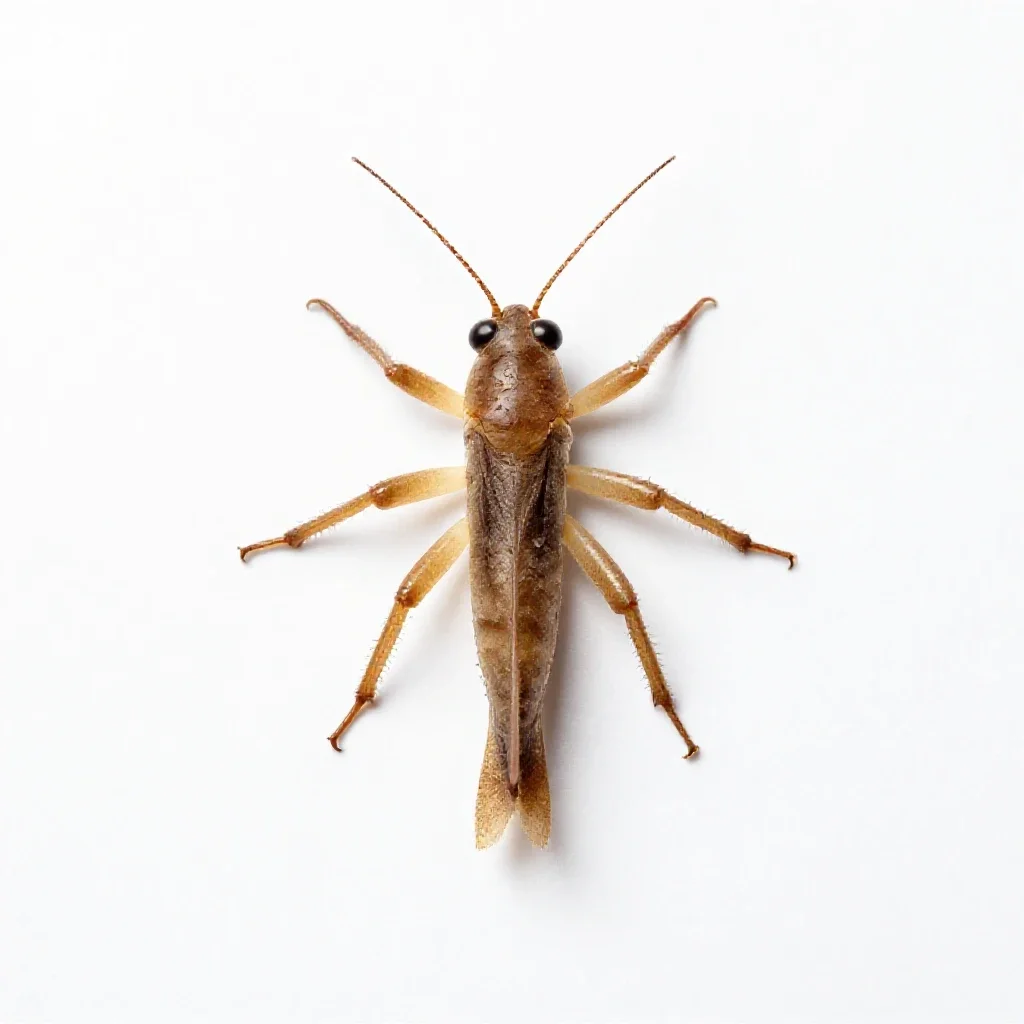 Water locust isolated on a white background