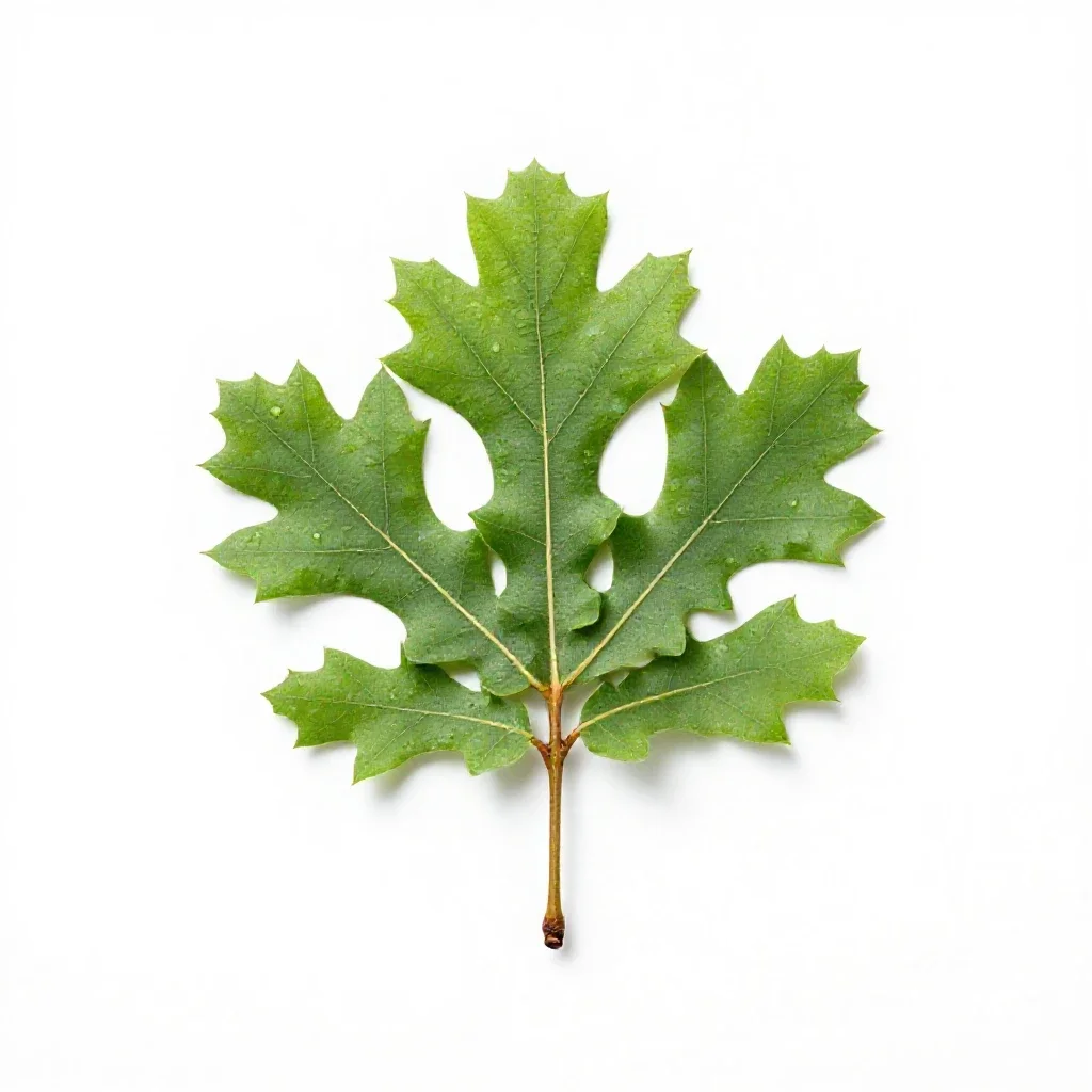Water oak isolated on a white background