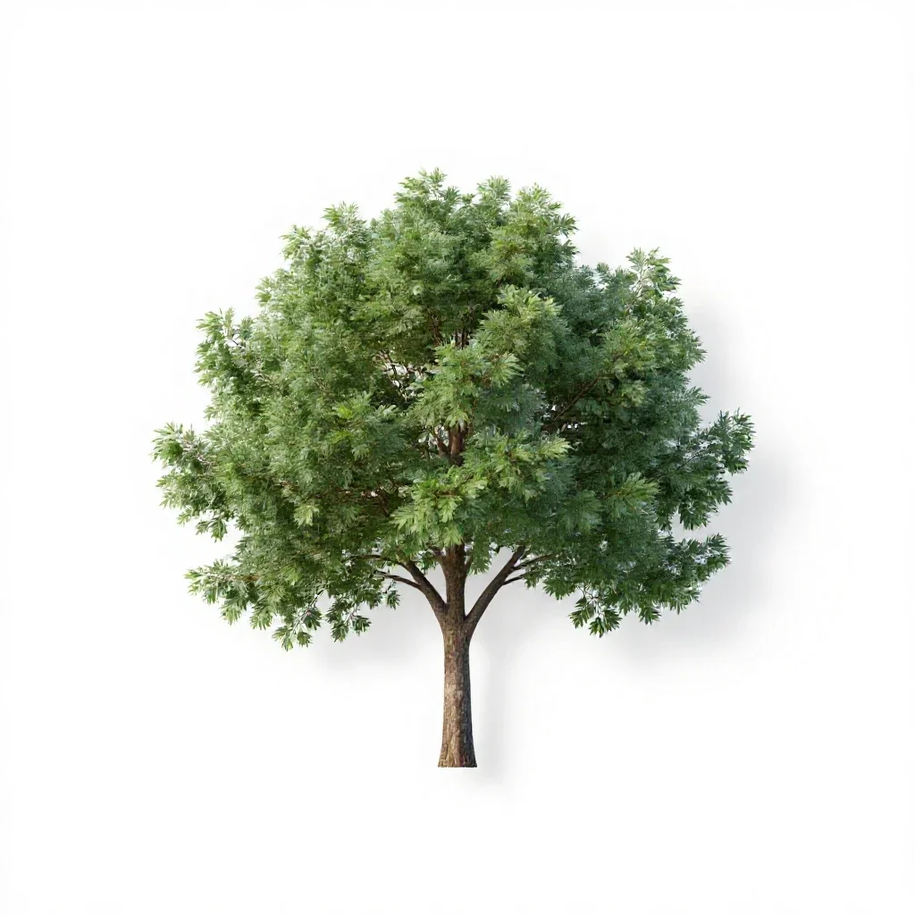 Wheel tree isolated on a white background