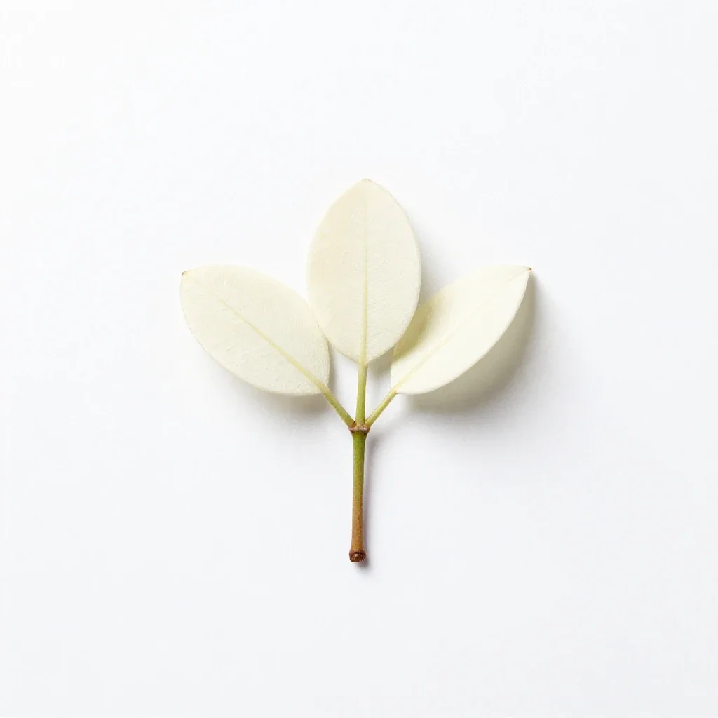 White mangrove isolated on a white background