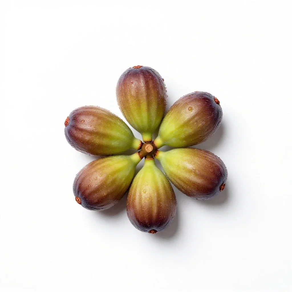 Wild fig isolated on a white background