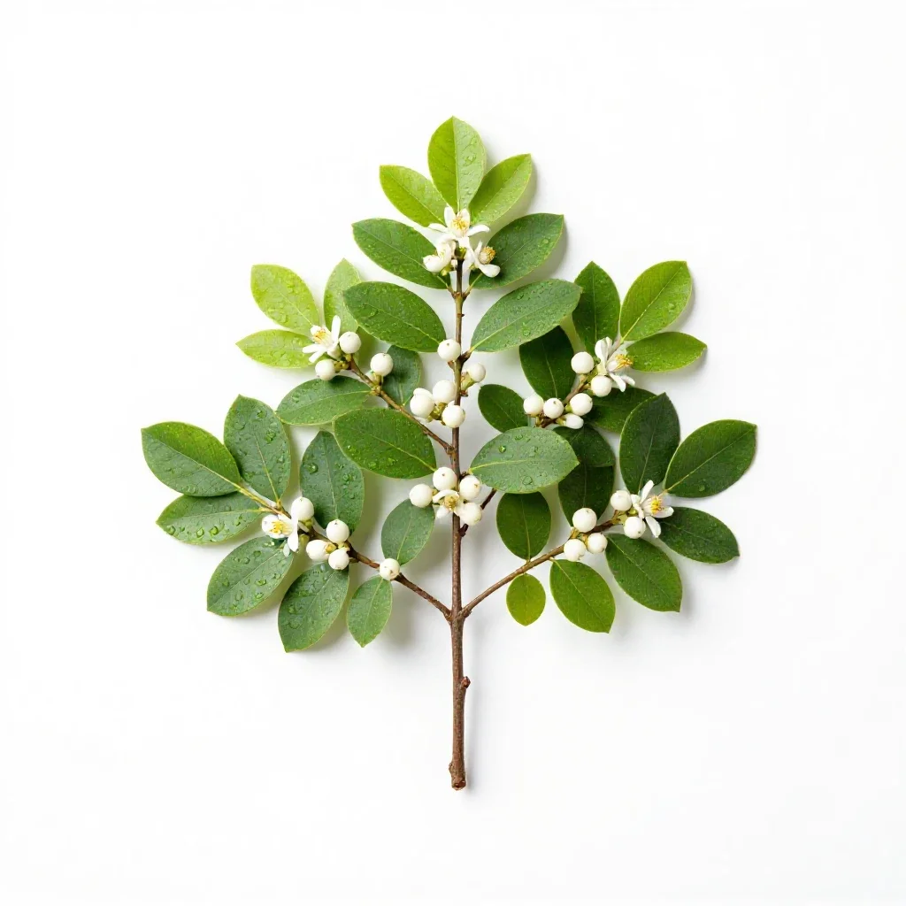 Allspice tree isolated on a white background