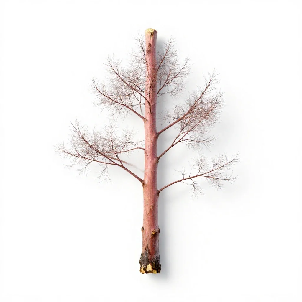 Alpine ash isolated on a white background