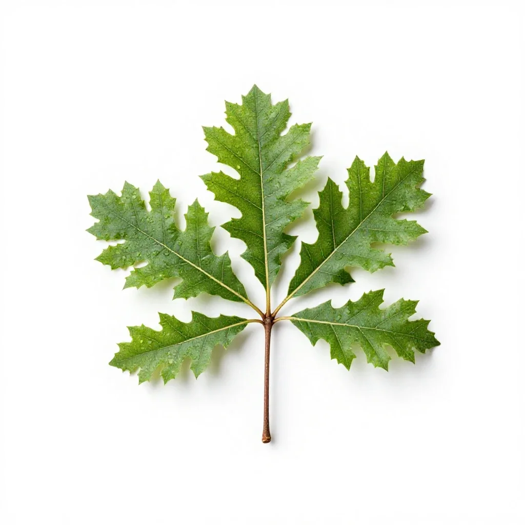 Interior live oak isolated on a white background