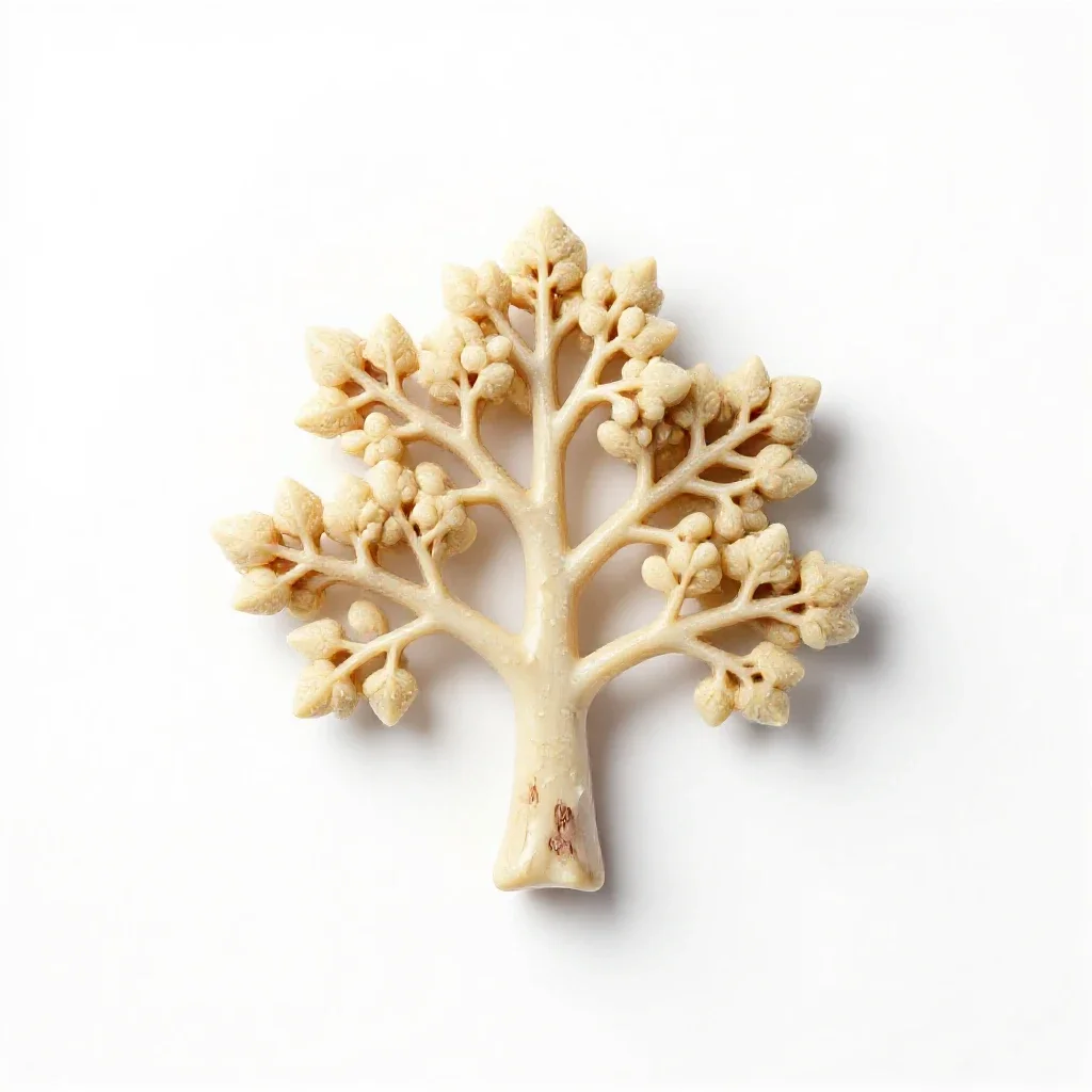 Ivory tree isolated on a white background