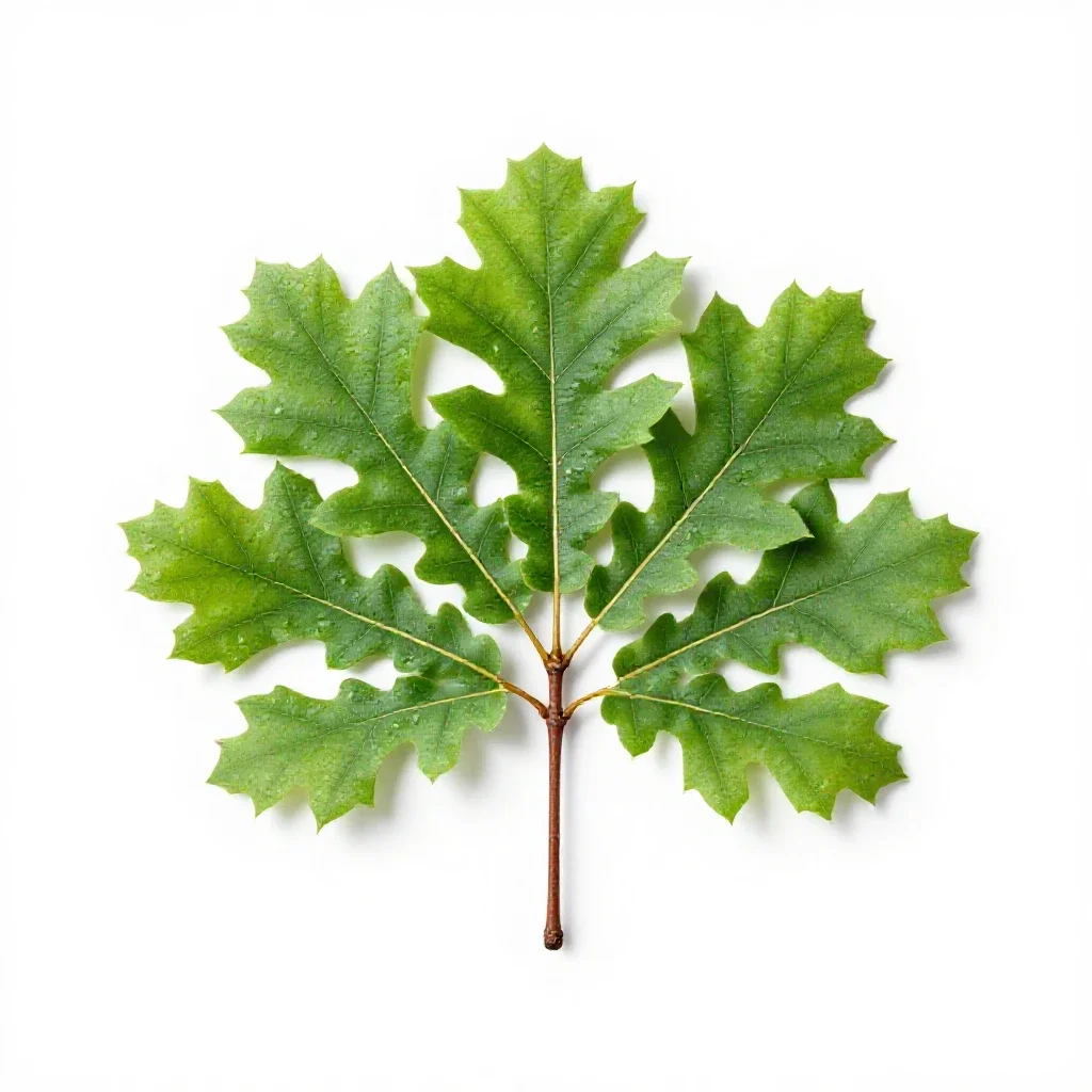 Overcup oak isolated on a white background