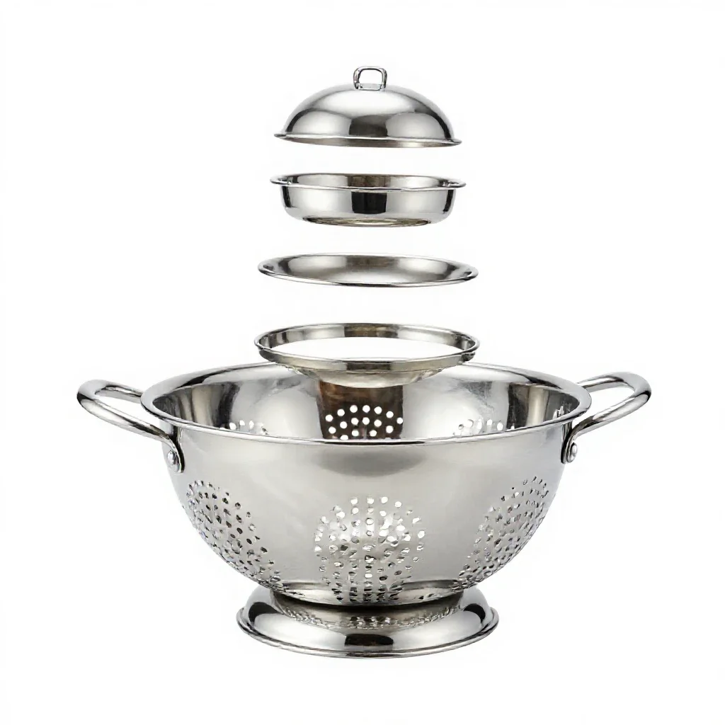Colander isolated on a white background