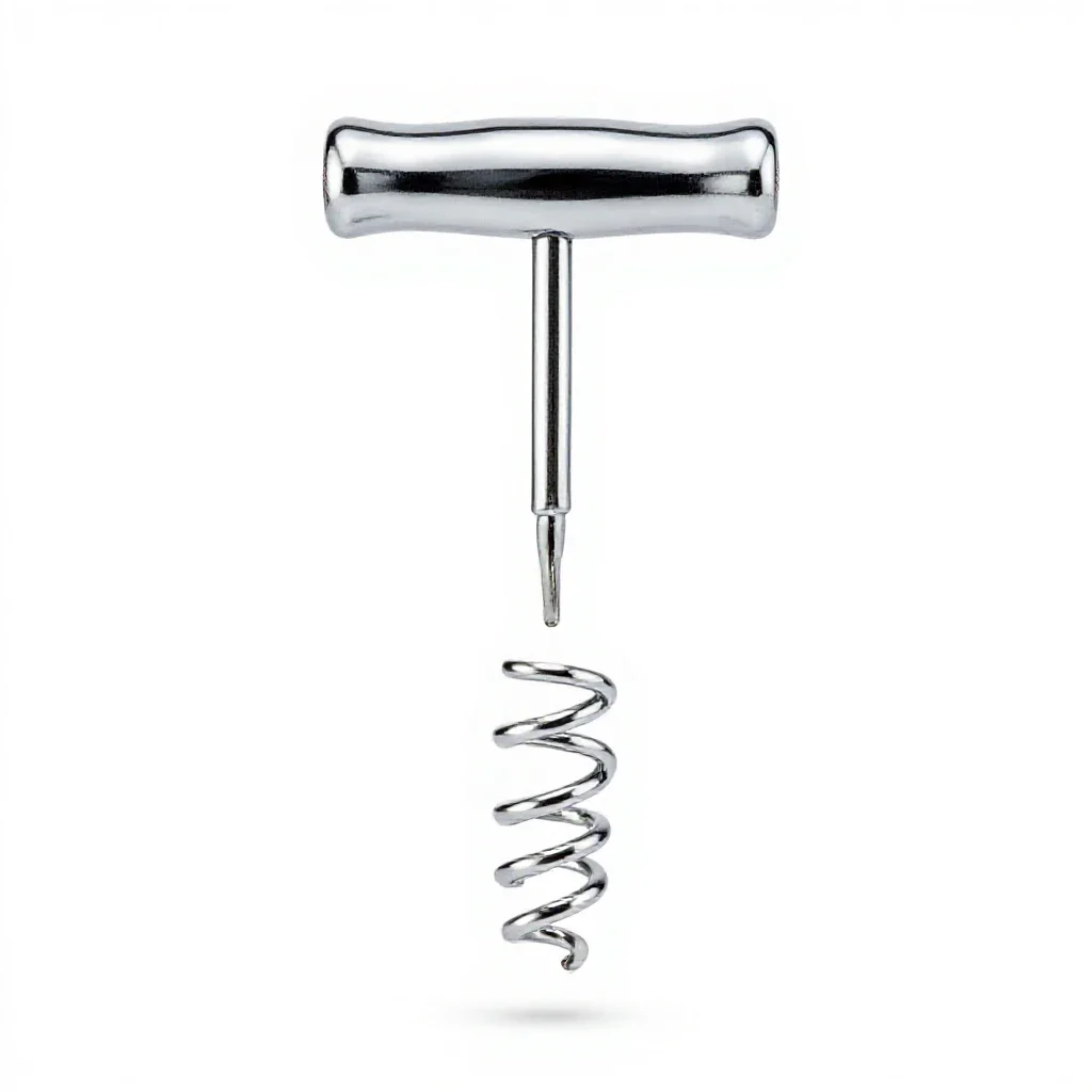 Corkscrew isolated on a white background