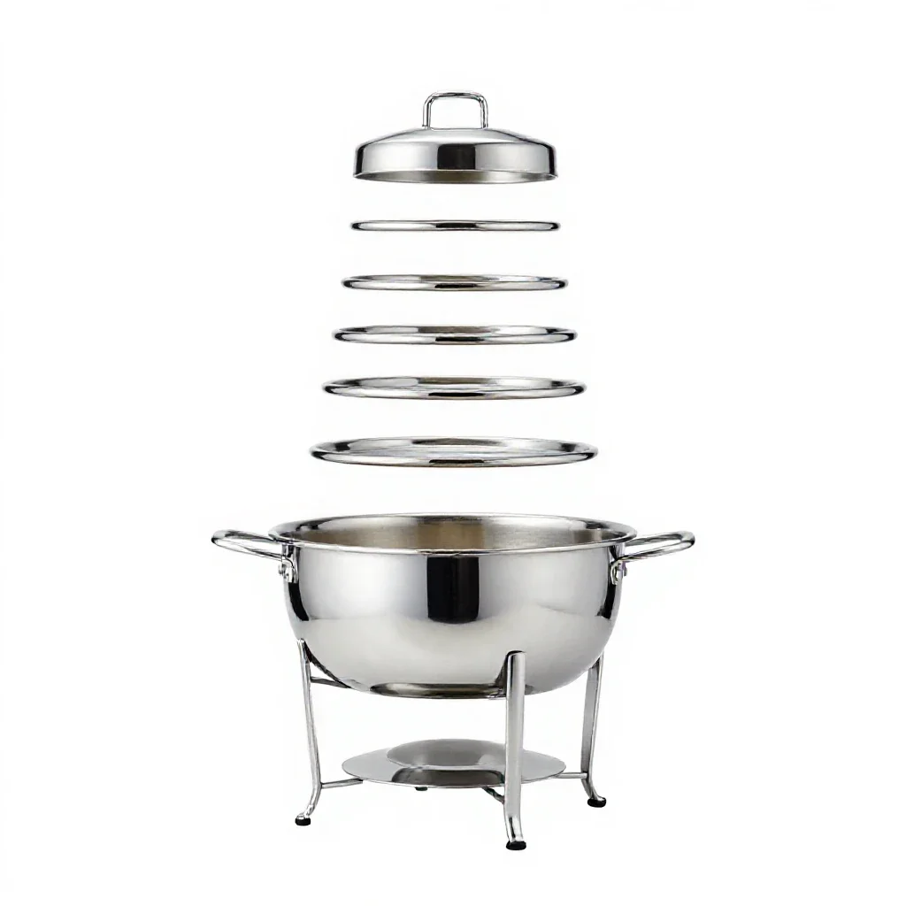 Fondue set isolated on a white background