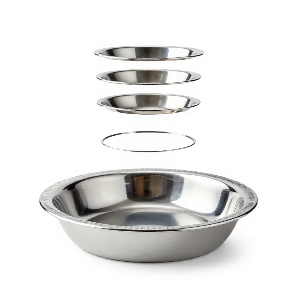 Pie dish isolated on a white background