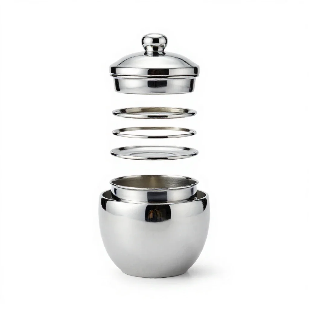 Tea caddy isolated on a white background