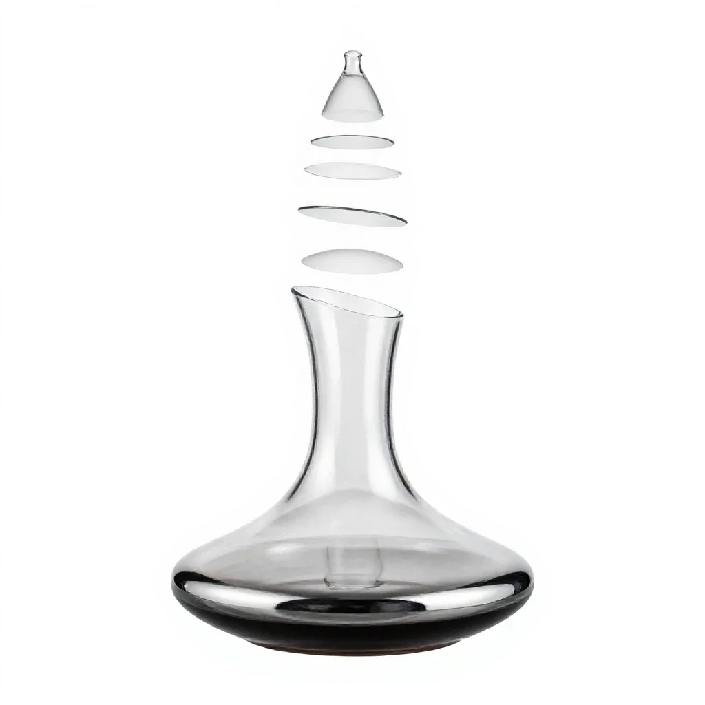 Wine decanter isolated on a white background