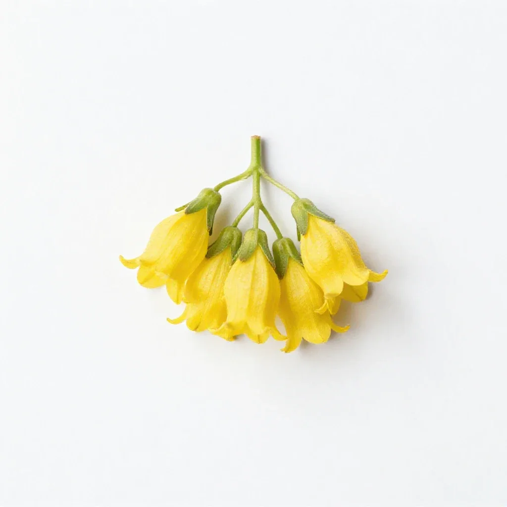 Bellwort isolated on a white background