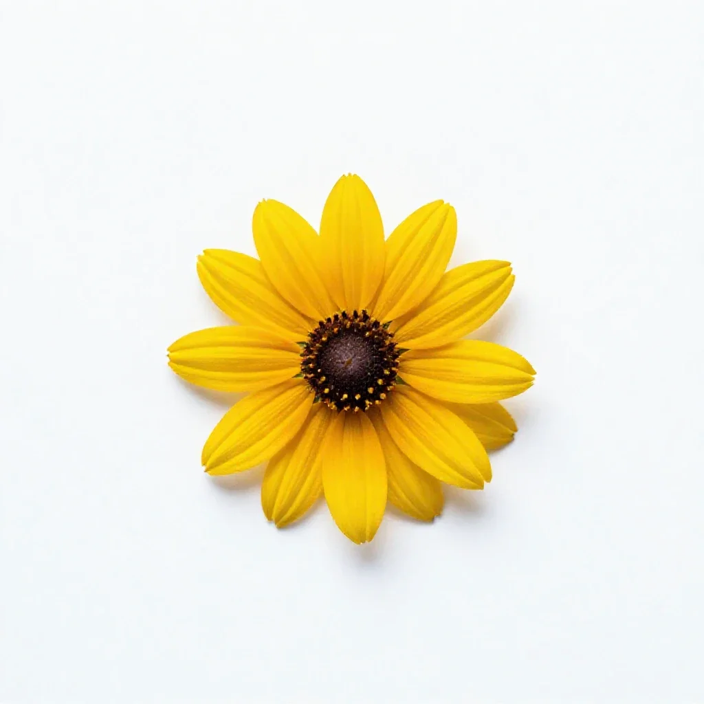 Black-eyed Susan isolated on a white background