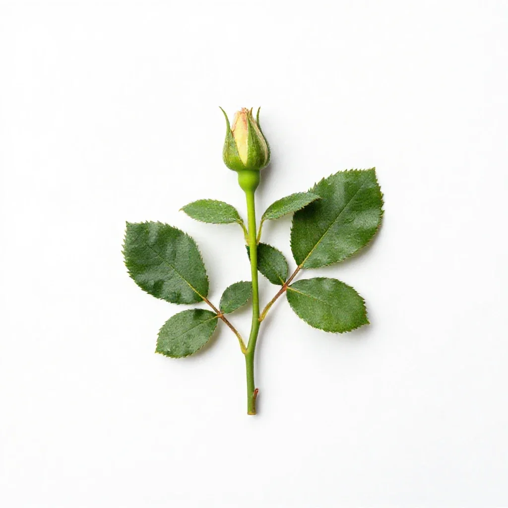 Bog rose isolated on a white background