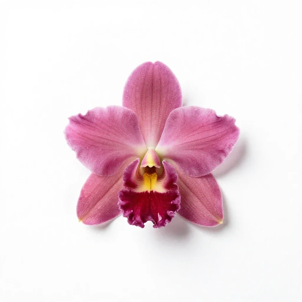 Calanthe isolated on a white background