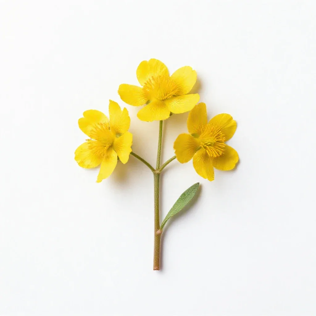 Celandine isolated on a white background