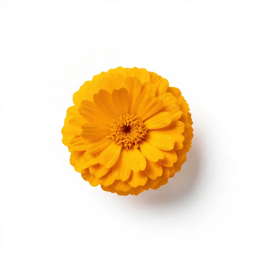Common marigold isolated on a white background