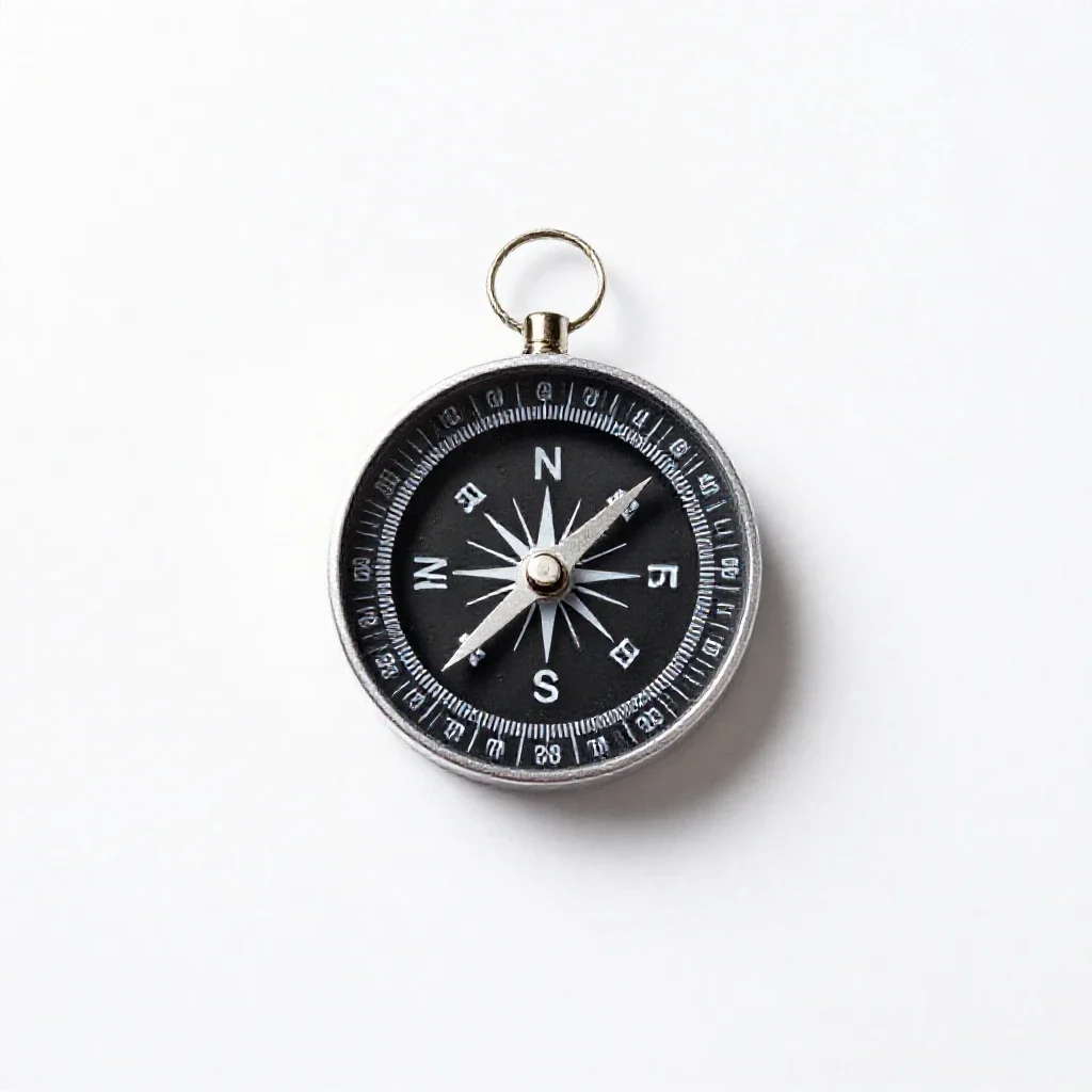 Compass plant isolated on a white background