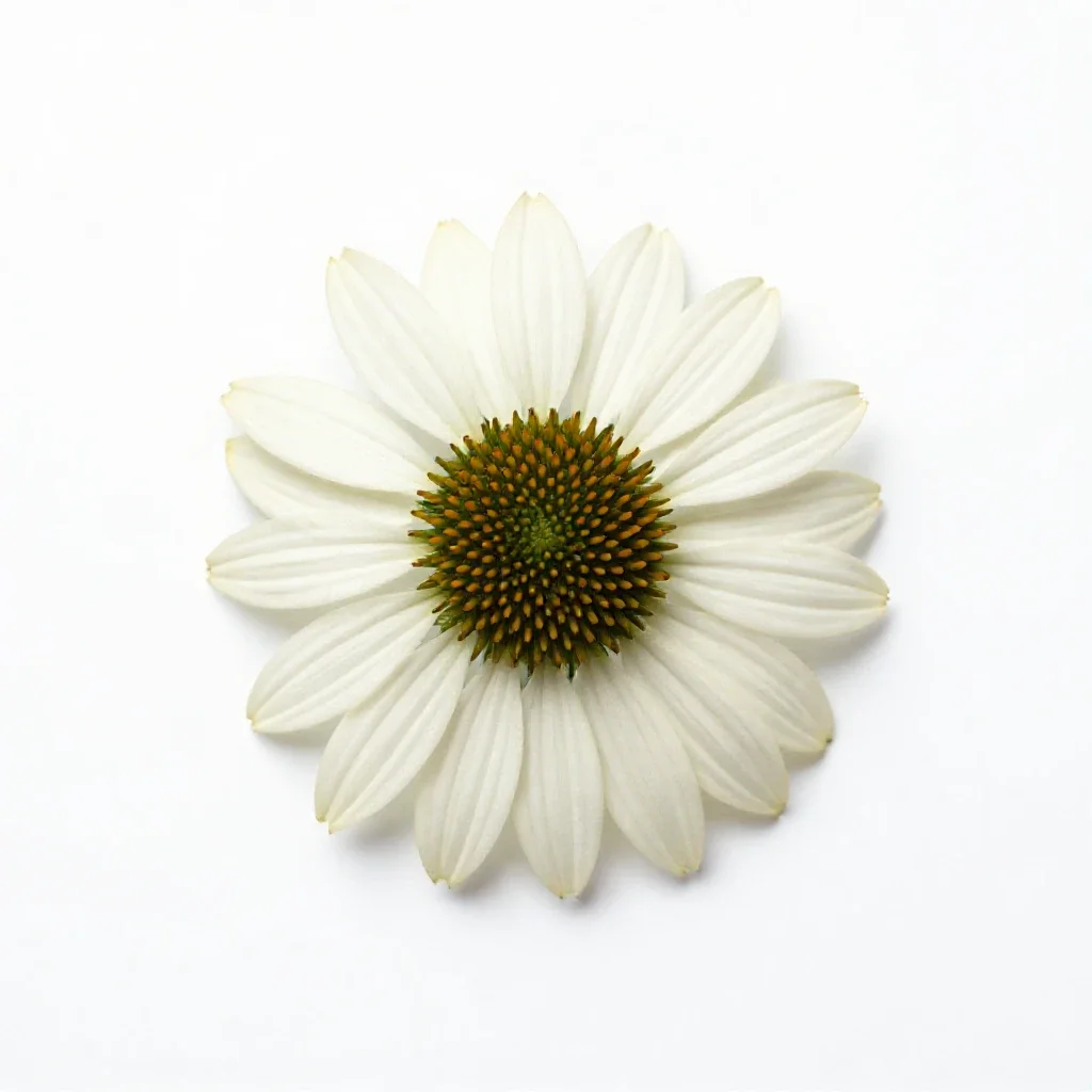 Coneflower isolated on a white background