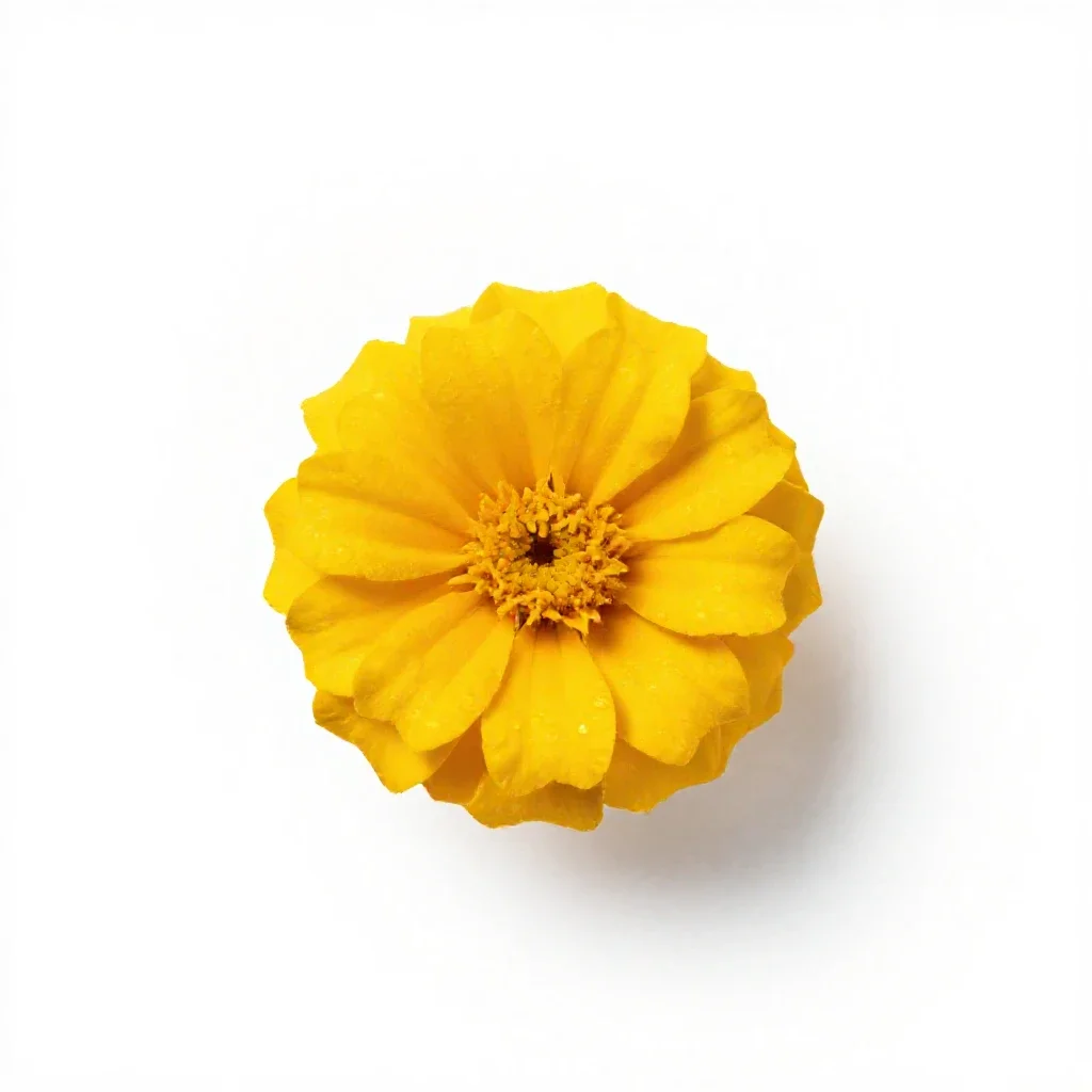 Corn marigold isolated on a white background