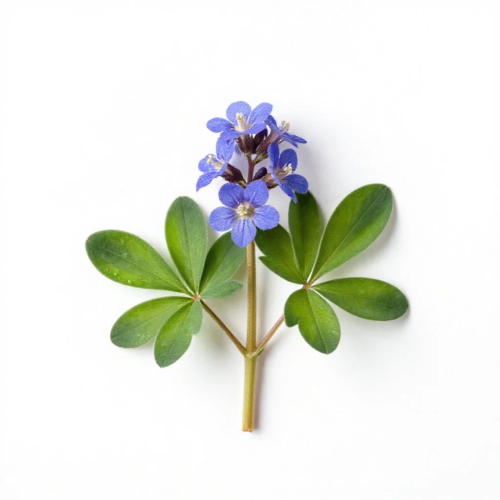 Corydalis isolated on a white background
