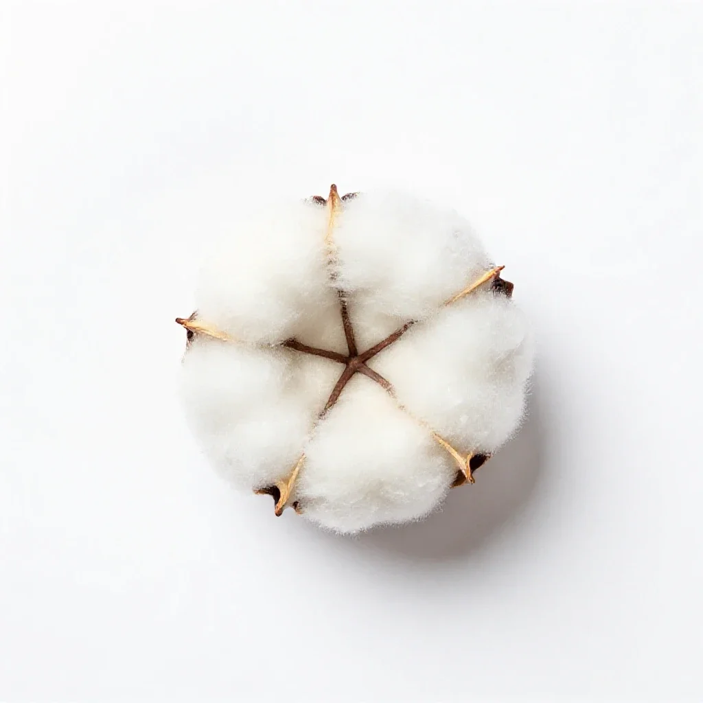 Cotton rose isolated on a white background