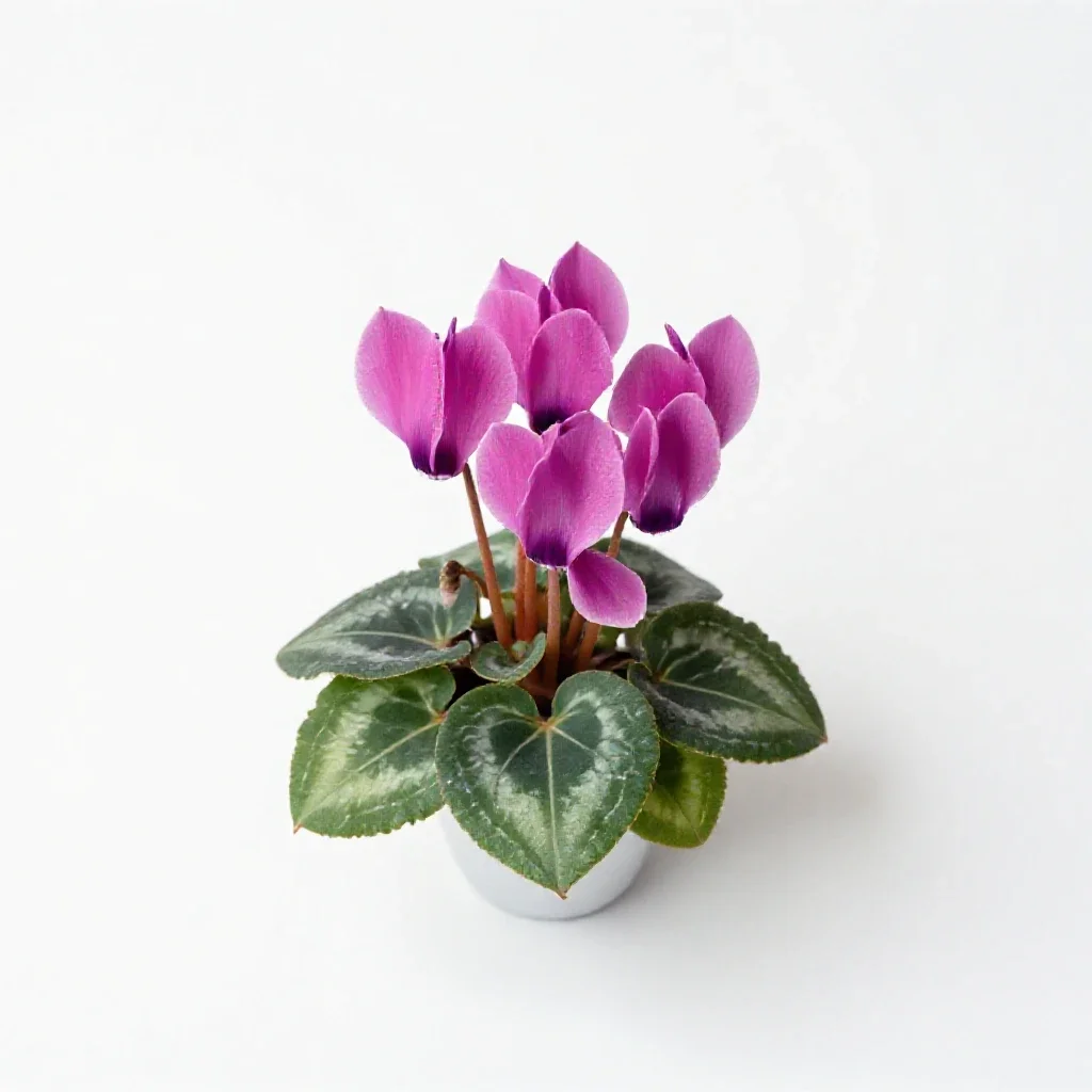 Cyclamen isolated on a white background