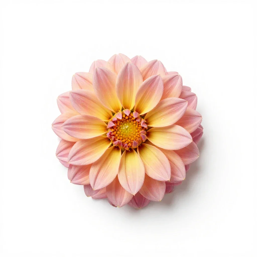 Dahlia isolated on a white background