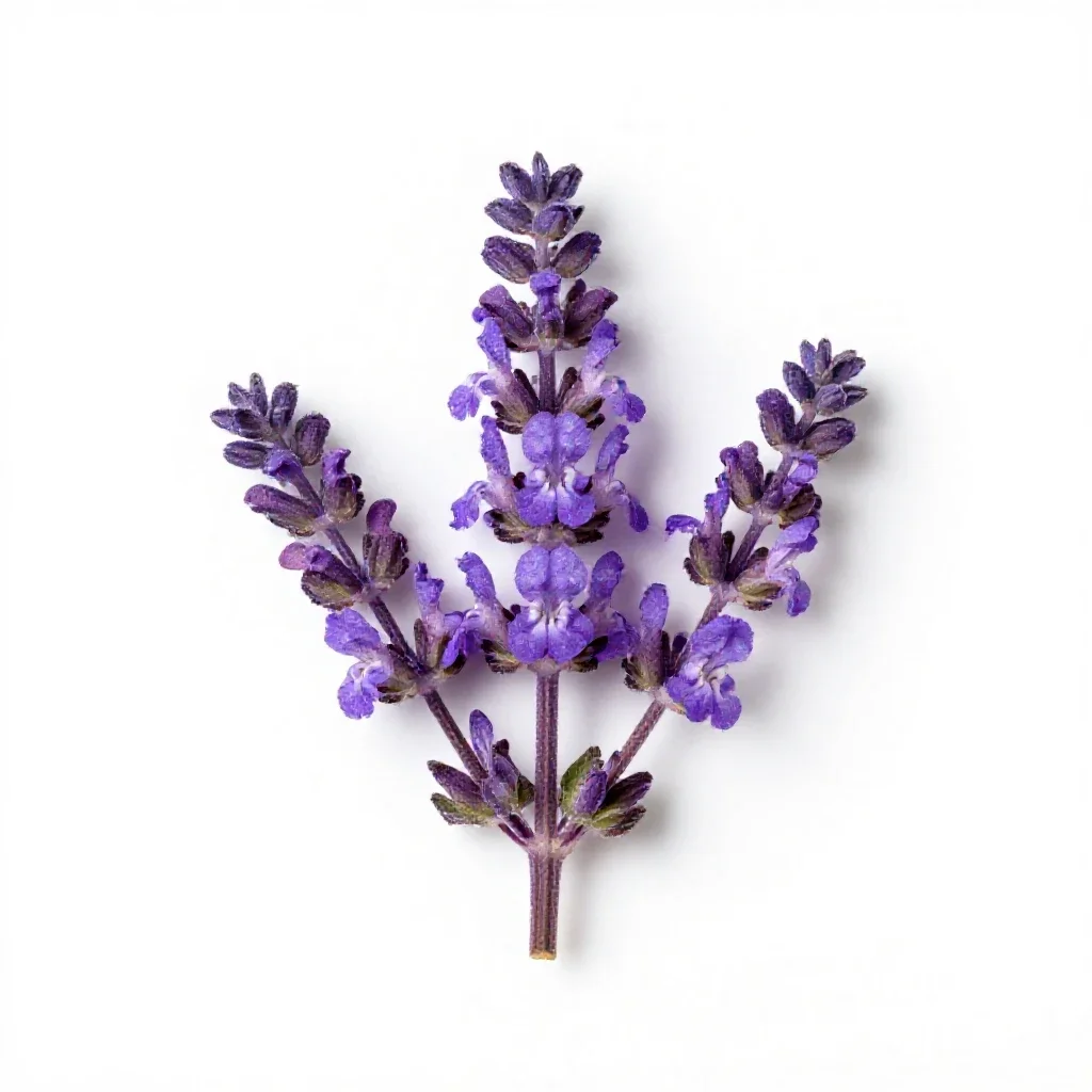 Damask violet isolated on a white background