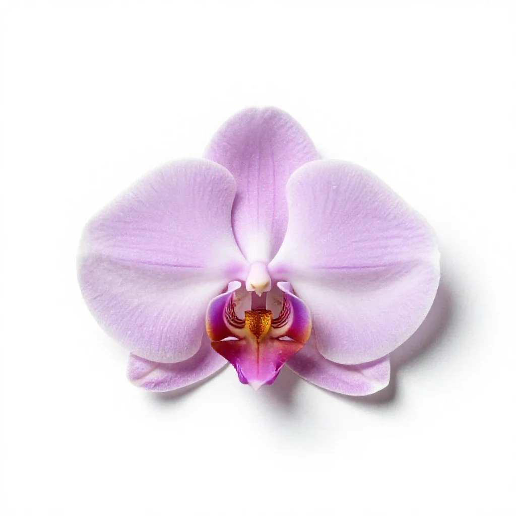 Fen orchid isolated on a white background