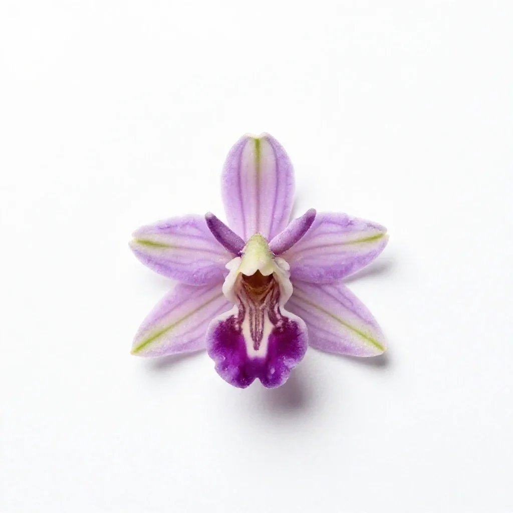Fly orchid isolated on a white background