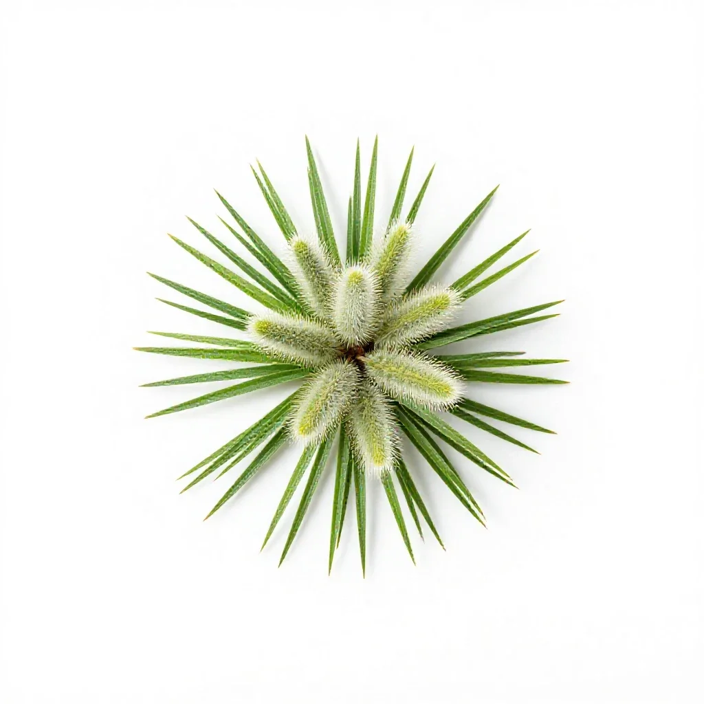 Foxtail orchid isolated on a white background