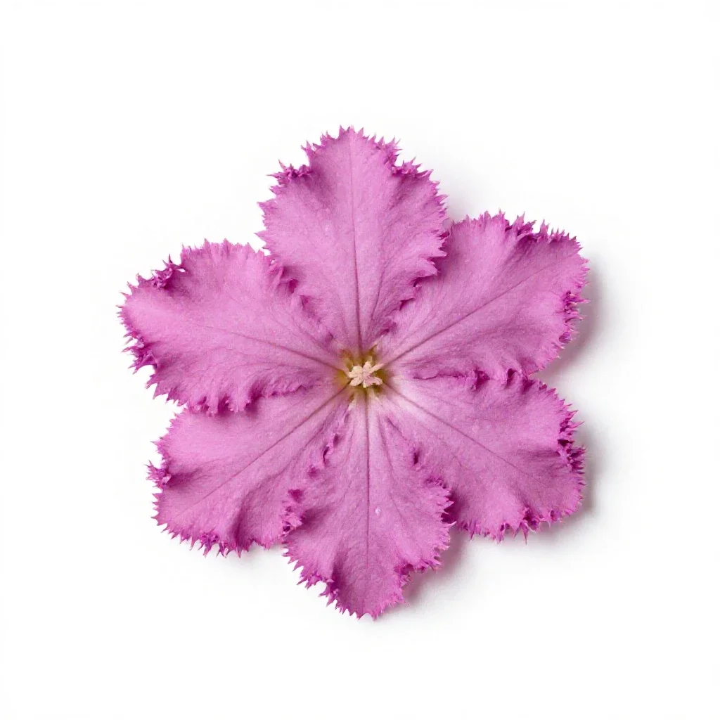 Fringed pink isolated on a white background