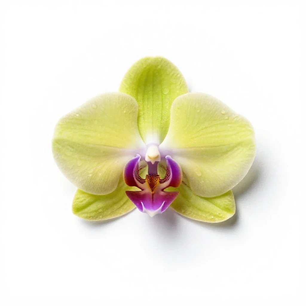 Frog orchid isolated on a white background